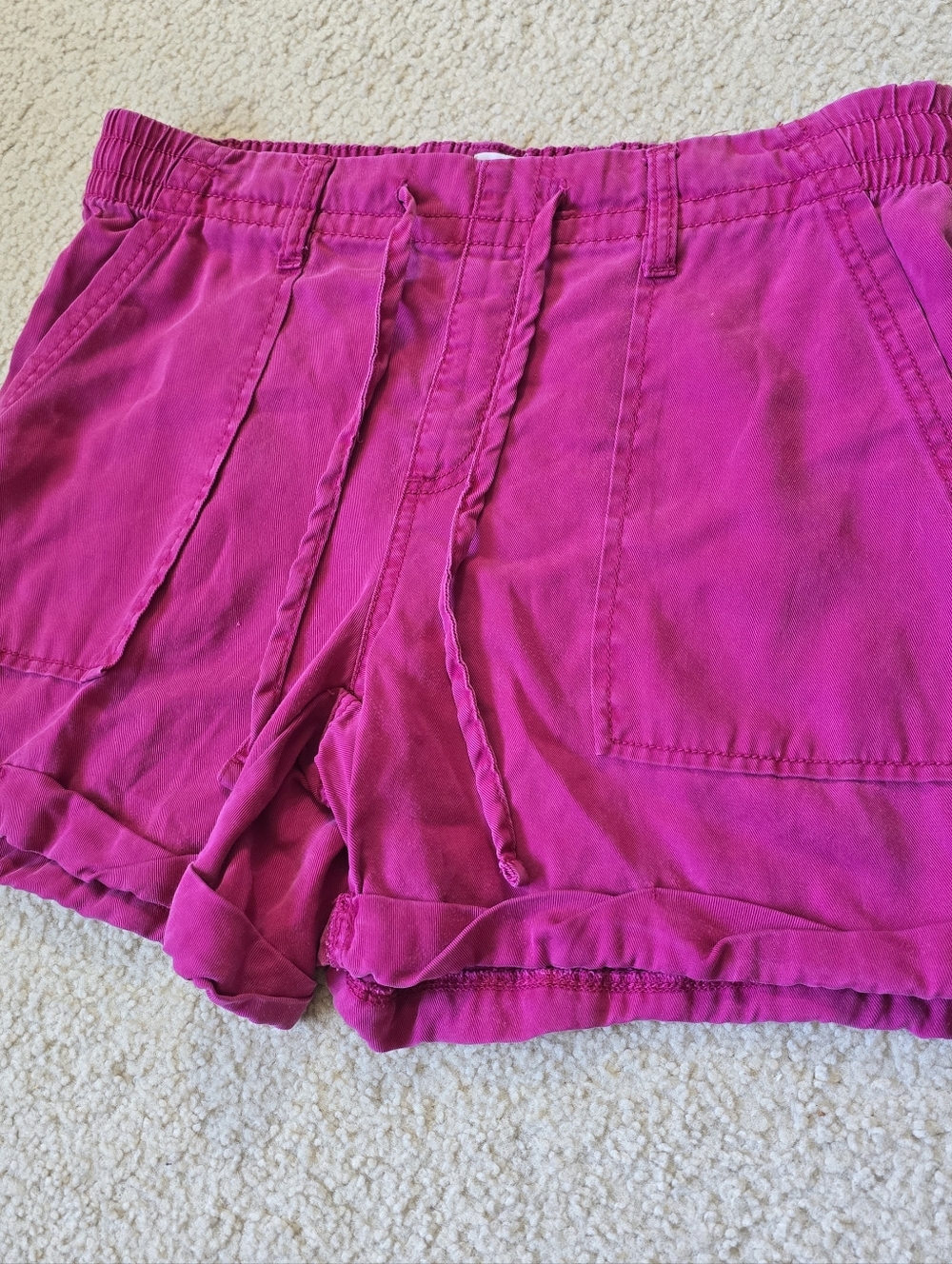 CORE Lyocell Tencel Shorts Womens Size Medium Magenta